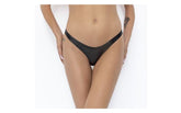 Noir Handmade Power Wetlook Womens Thong Black Her Fetish